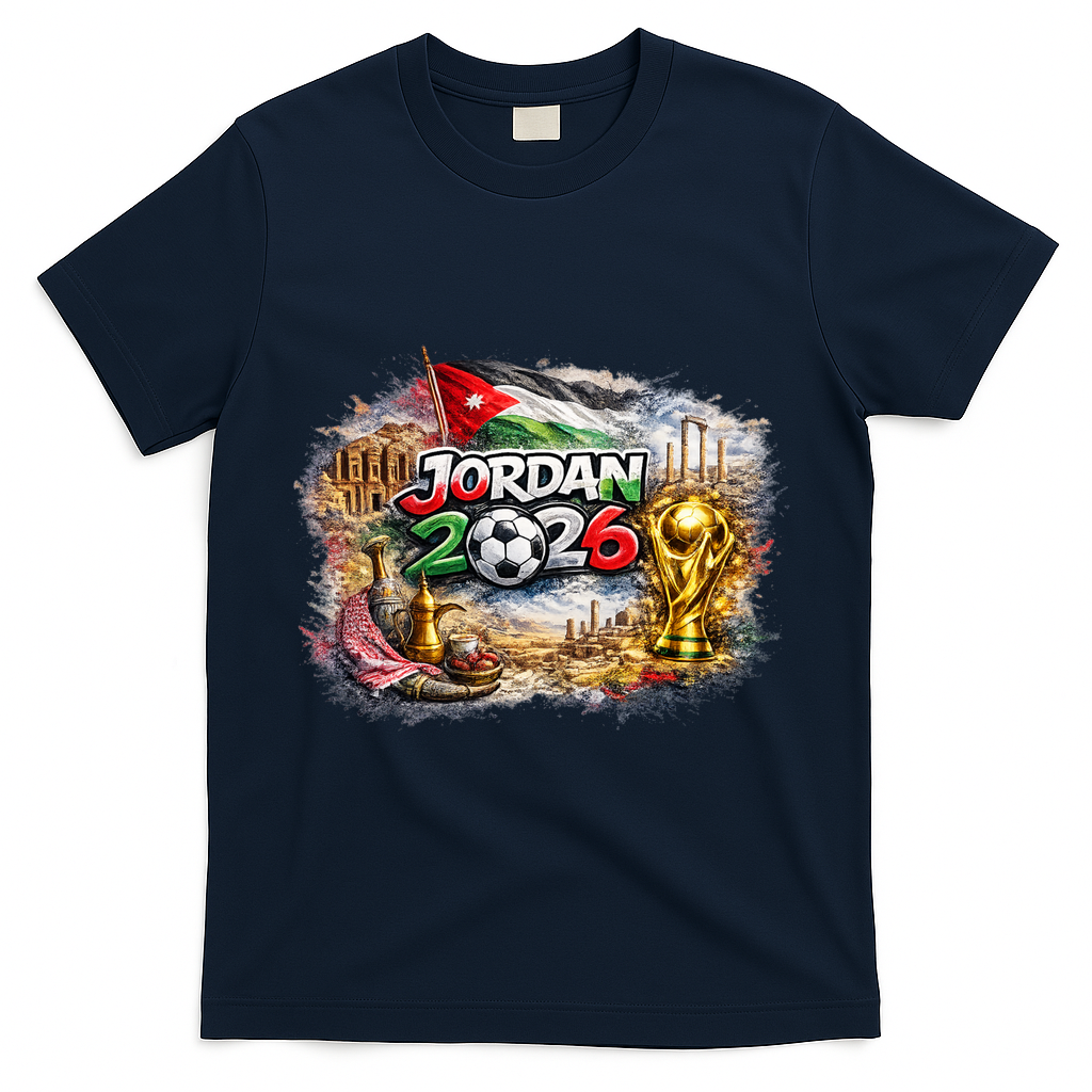 Jordan North America Soccer Tournament 2026 T-Shirt - Navy