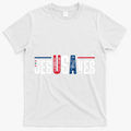 Jesus Saves USA Faith 4th Of July T-Shirt - White