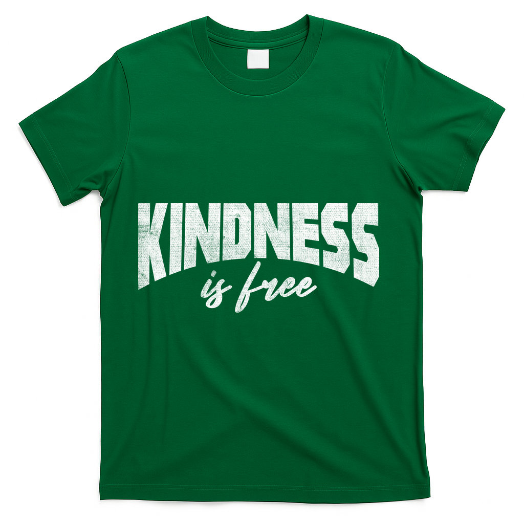 Kindness Is Free T-Shirt - Green