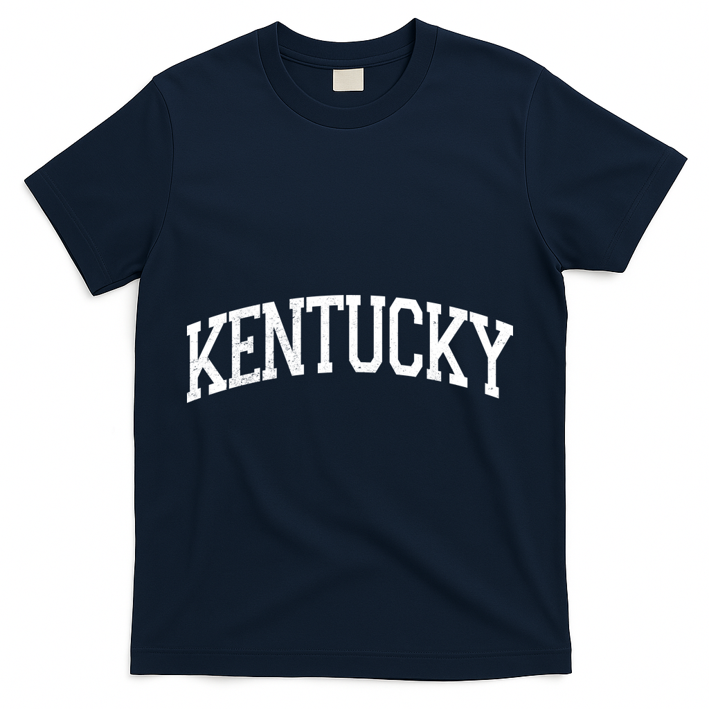 Kentucky Sports Team Vintage T-Shirt - Navy