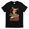 Lake Charles Creoles Louisiana Vintage Defunct Baseball Team T-Shirt - Black