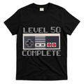 Level 50 Complete Retro Gamer 50th Birthday T-Shirt - Black