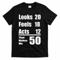 Funny 50th Birthday Fifty Years T-Shirt - Black