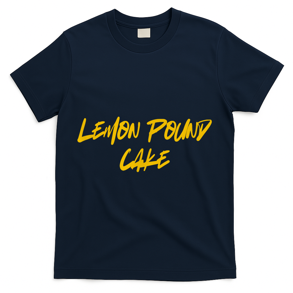 Lemon Pound Cake Meme T-Shirt - Navy
