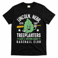 Lincoln Treeplanters Nebraska Vintage Baseball Team T-Shirt - Black