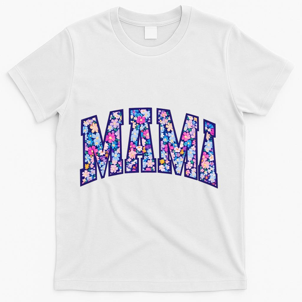 Mama Floral T-Shirt - White