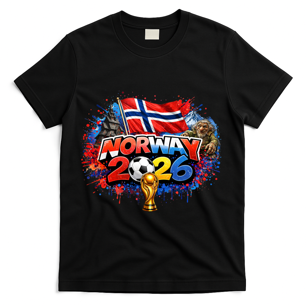 NORWAY North America Soccer Tournament 2026 T-Shirt - Black
