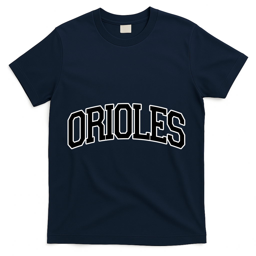 Oriole Name Vintage T-Shirt - Navy