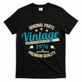 Original Parts Vintage Age To Perfection Premium Quality 1976 50th Birthday T-Shirt - Black