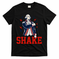 Patriotic George Washington Shake Revolutionary T-Shirt - Black