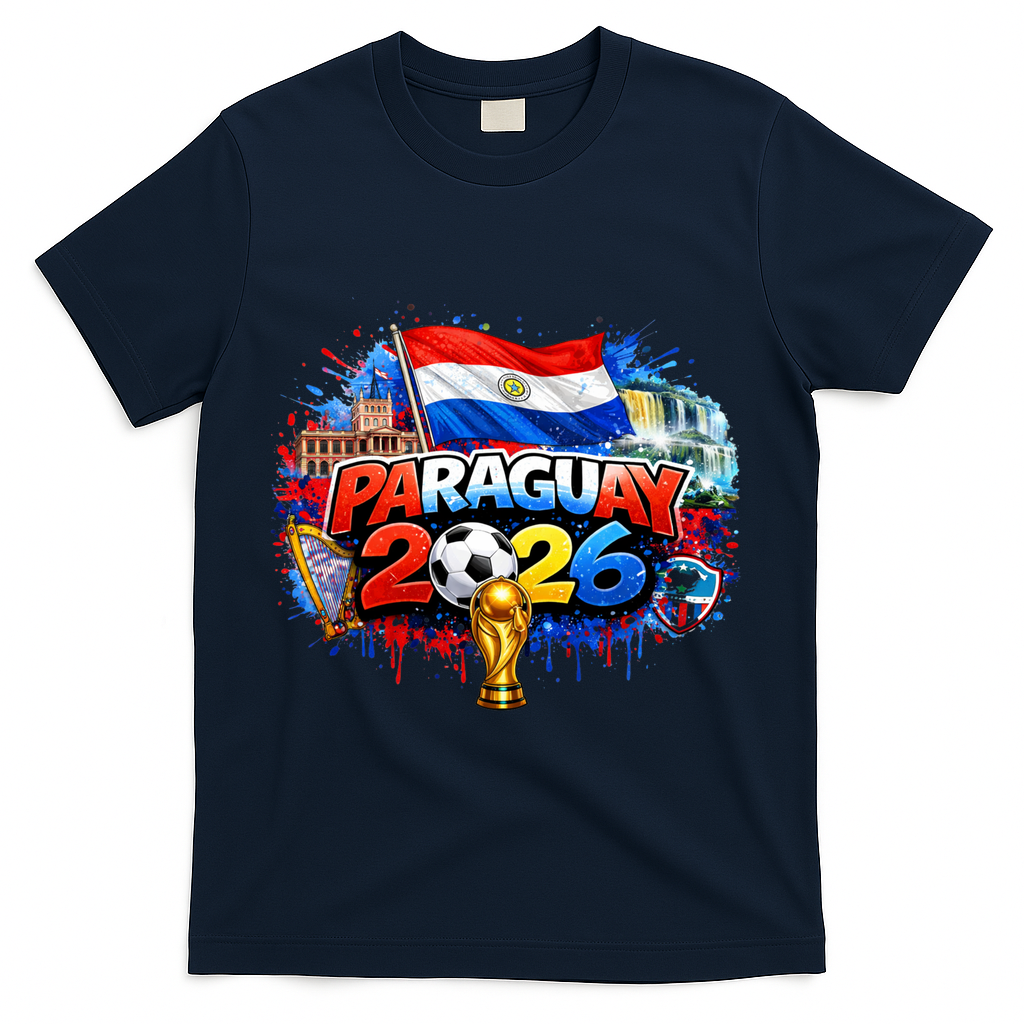 PARAGUAY North America Soccer Tournament 2026 T-Shirt - Navy