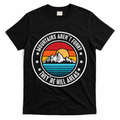 Retro Sunset Mountain Range For Nature Lovers T-Shirt - Black