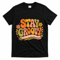 Stay Groovy Retro T-Shirt - Black