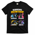 Scientific Meowthod Cat Themed Educational Fun T-Shirt - Black