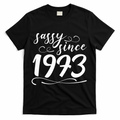 Sassy Since 1973 Birthday 50th Birthday T-Shirt - Black