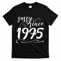 Sassy Since 1975 Birthday 50th Birthday T-Shirt - Black