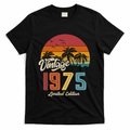 Tropical 50th Birthday Vintage 1975 Limited Edition T-Shirt - Black