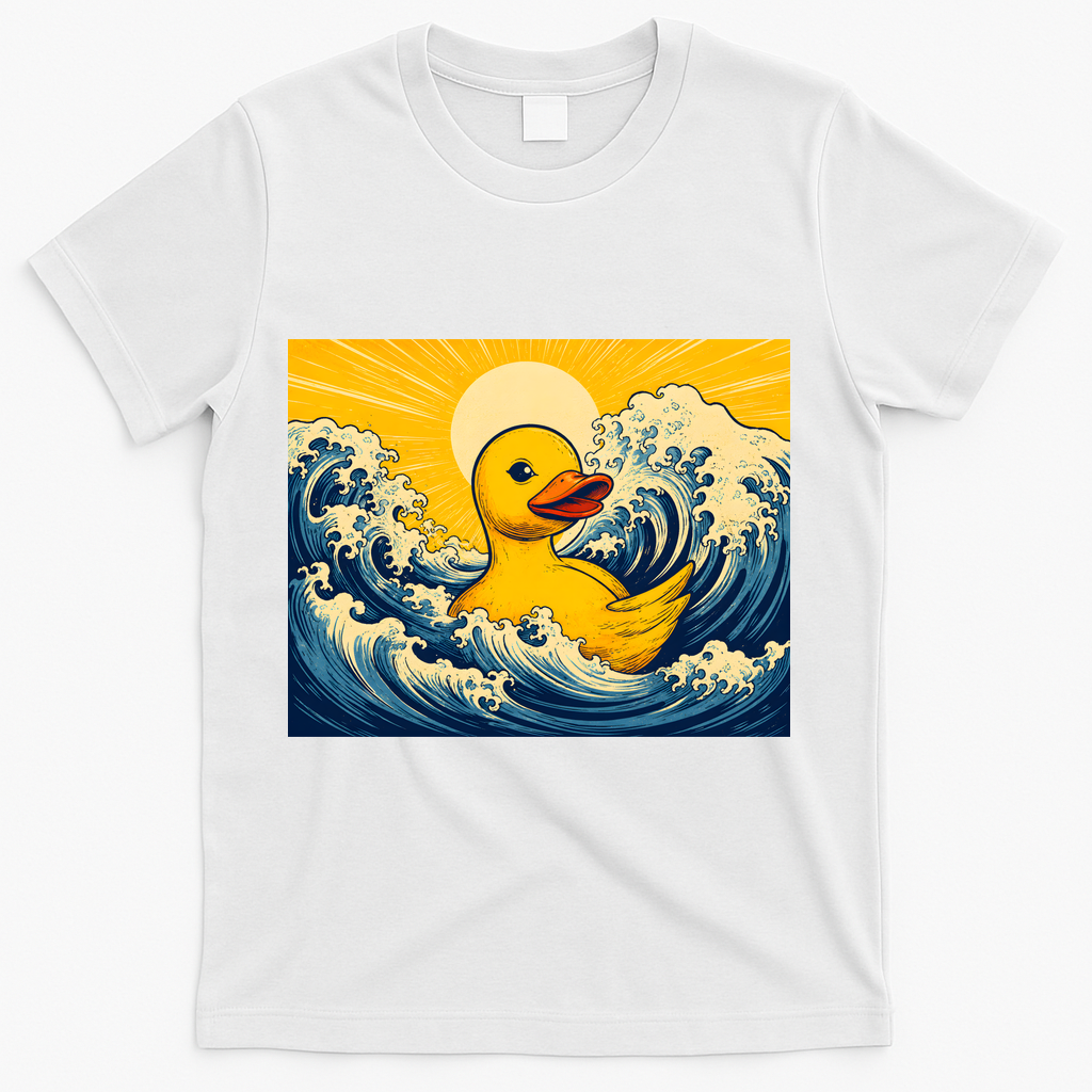 The Great Duck Off Kanagawa T-Shirt - White