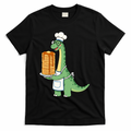 The Pancake Saurus Cute Funny Dinosaur T-Shirt - Black