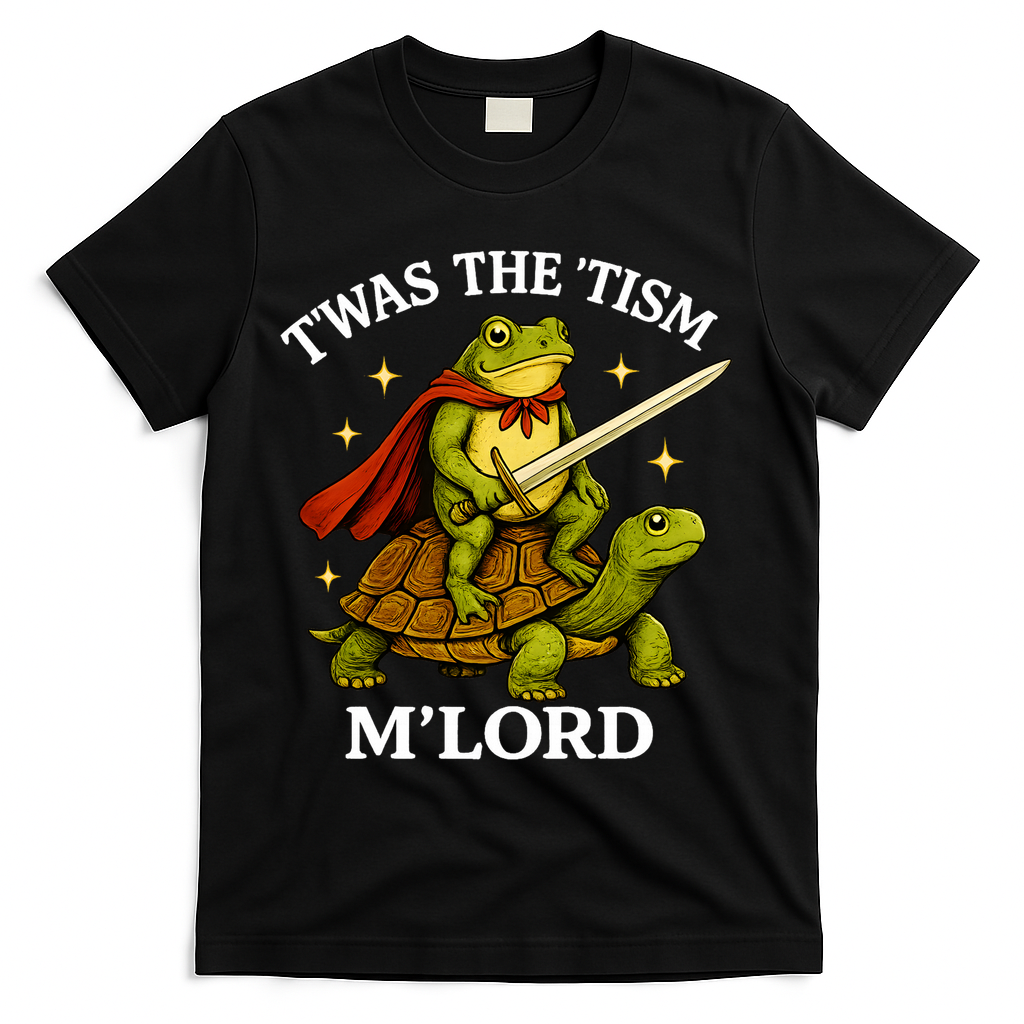 TWAS The Tism M Lord Autism T-Shirt - Black