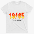 Vintage 1965 Classic Rock Birthday T-Shirt - White