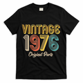 Vintage 1976 Original Parts Retro 50th Birthday  T-Shirt - Black