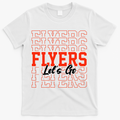 Vintage Flyers Lets Go  T-Shirt - White