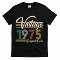 Vintage Original Parts 1975 50th Birthday T-Shirt - Black