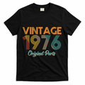 Vintage Original Parts Birthday 1976 50th Birthday T-Shirt - Black