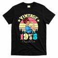 Vintage Rosie The Riveter 1975 Original Parts 50th Birthday T-Shirt - Black