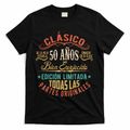 Vintage Style 50th Birthday With Phrase In Spanish T-Shirt - Black
