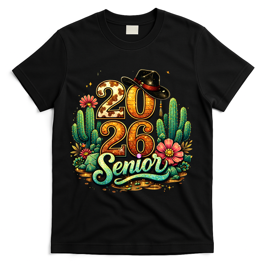 Western Class Of 2026 Senior T-Shirt - Black