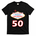50 Years Old In Vegas - 50th Birthday T-Shirt - Black