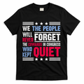 We The People Will Never Forget Protest T-Shirt - Black