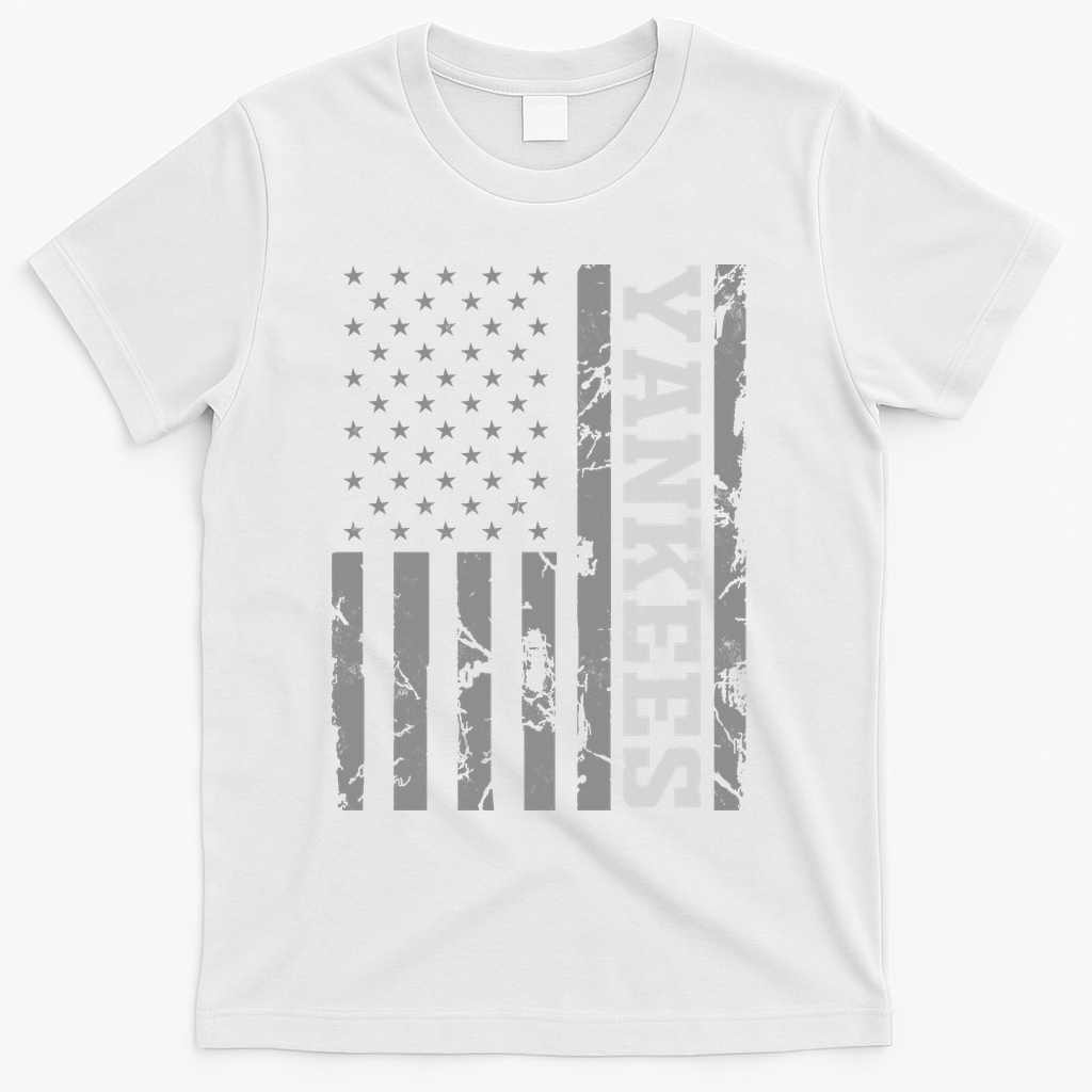 Yankee American Flag T-Shirt - White